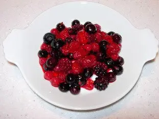 Poêlée de petits fruits au sabayon gratiné