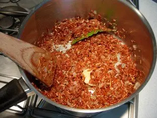 Pannequets au riz rouge : etape 25