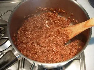 Pannequets au riz rouge : etape 25