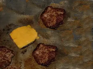 fromage fondu sur la viande