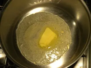 Beurre fondu un morceau
