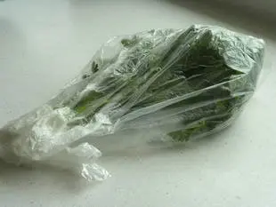 conservation herbes : sachet plastique