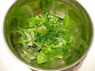 Salade d'herbe : Photo de l'étape 3