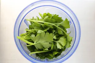 Sauce verte persil-sésame : Photo de l'étape 1