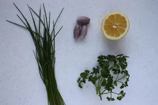Crème aux herbes : Photo de l'étape 1