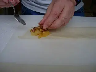 Samoussas aux poires et noix caramélisées : etape 25