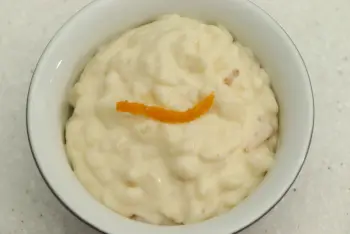 Riz au lait à l'orange
