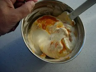 Crème fouettée à l'abricot : Photo de l'étape 3