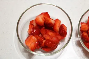 Brunoise de fraises et sabayon moelleux : Photo de l'étape 3