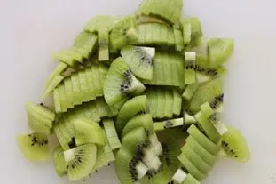 Verrines fraises-kiwis crème de mascarpone : Photo de l'étape 3