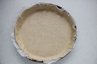 Flan croustillant pistache-amandes-abricots : Photo de l'étape 1