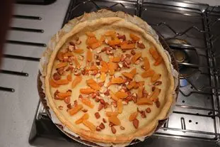 Flan croustillant pistache-amandes-abricots : Photo de l'étape 9