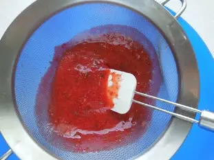 Sorbet fraise : Photo de l'étape 3