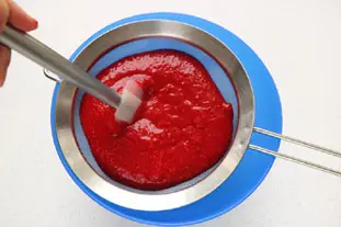 Sorbet framboises : Photo de l'étape 2