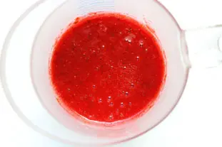 Sorbet fraises et menthe : Photo de l'étape 3