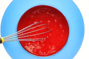 Sorbet fraises et menthe : Photo de l'étape 7