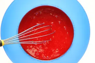 Sorbet fraises et menthe