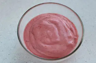 Fromage blanc glacé aux fraises : Photo de l'étape 4