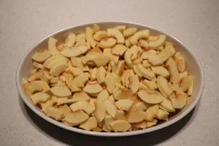 Gratin de pommes fruits aux amandes