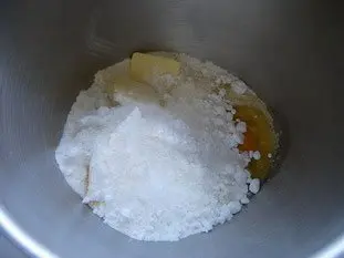 Sablés amandes-chocolat : Photo de l'étape 1