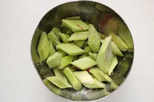 Tarte bretonne pommes-rhubarbe : Photo de l'étape 3