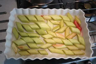 Tarte bretonne pommes-rhubarbe : Photo de l'étape 8