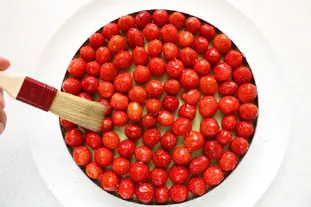Tarte bretonne fraises et verveine