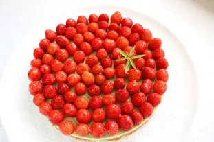 Tarte bretonne fraises et verveine : Photo de l'étape 7