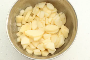 Poires rôties et mousse mascarpone à la verveine : Étape 3