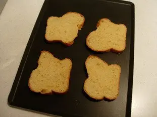 Tranches de brioche à la crème d'amandes : Photo de l'étape 1