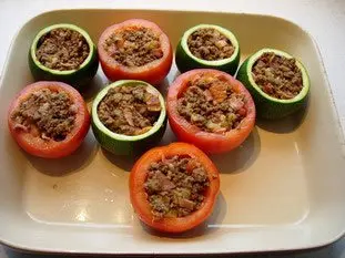 Tomates et courgettes farcies : Photo de l'étape 17