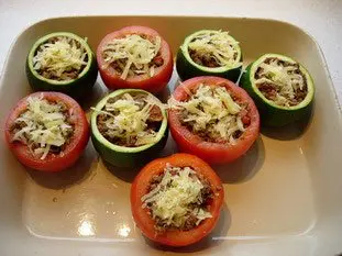 Tomates et courgettes farcies : Photo de l'étape 18
