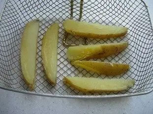 Grosses frites au couteau : Photo de l'étape 3