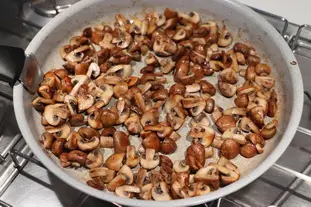 Champignons laqués et riz blanc : Photo de l'étape 2