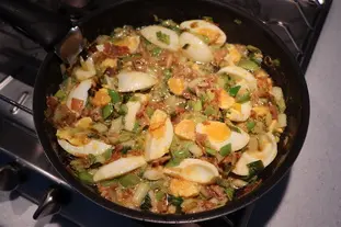 Frichti de poireaux aux oeufs durs : Photo de l'étape 9