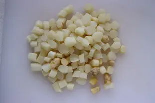 Timbale d'asperges en crème carnée : Photo de l'étape 2