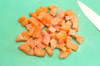 Purée de chou-fleur au saumon et épinards : Étape 6