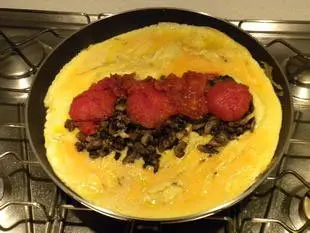 Omelette aux tomates : Photo de l'étape 12