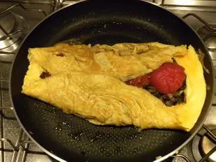 Omelette aux tomates : Photo de l'étape 13