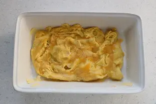 Omelette épinard et poulet en gratin