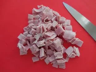 Gratin de pâtes au jambon : Photo de l'étape 1