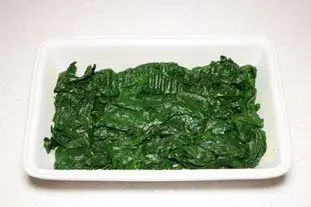 Gratin d'épinards au saumon : Photo de l'étape 3