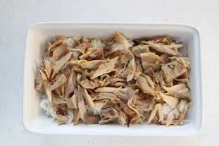 Gratin de poulet au riz et champignons sautés : Photo de l'étape 5