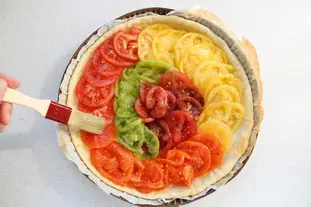 Tarte fromagère aux tomates
