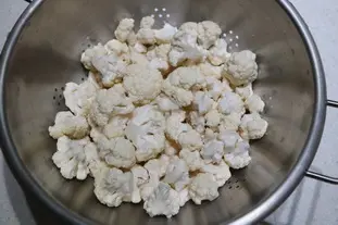 Purée de chou fleur et pois chiche : Photo de l'étape 1
