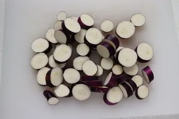 Chou fleur et aubergines violettes au pesto grec : Photo de l'étape 3