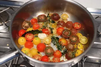 Haricots verts à la crème de tomates : etape 25