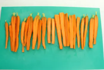 Tendres carottes rôties et mayonnaise à l'avocat