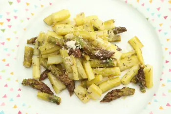 Asperges vertes rôties au citron et parmesan : Étape 12