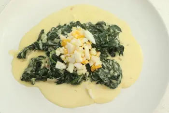 Épinards à la crème aux deux fromages : Étape 7